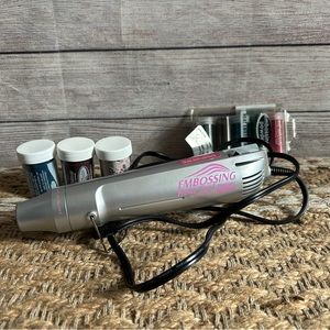 Embossing Heat Tool in Silver and Pink